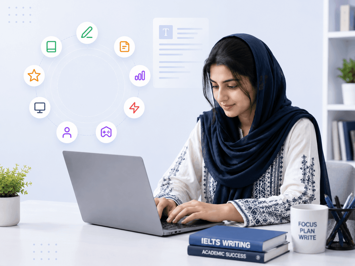 IELTS Writing Practice Interface